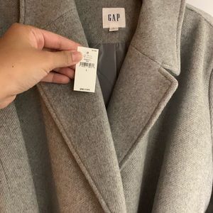 Grey maternity coat